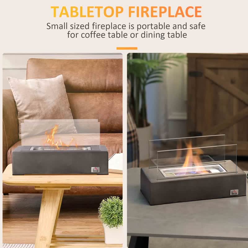 Tabletop Fireplace 0.04 Gal Max 195 Sq. Ft.