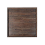 Acacia Wood Coffee Table Trapezoid Base