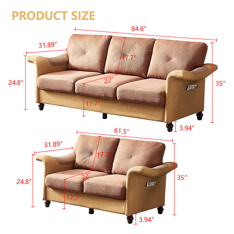 2+3 Sectional Sofa Set