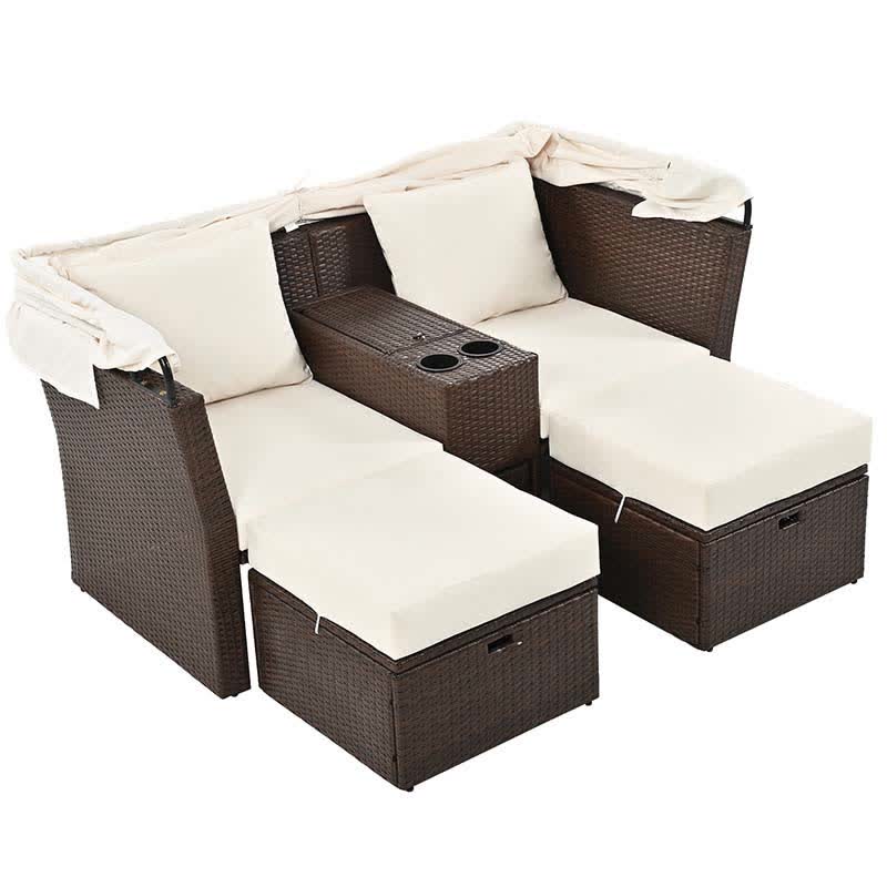 Outdoor Patio Daybed Loveseat Sofa Set