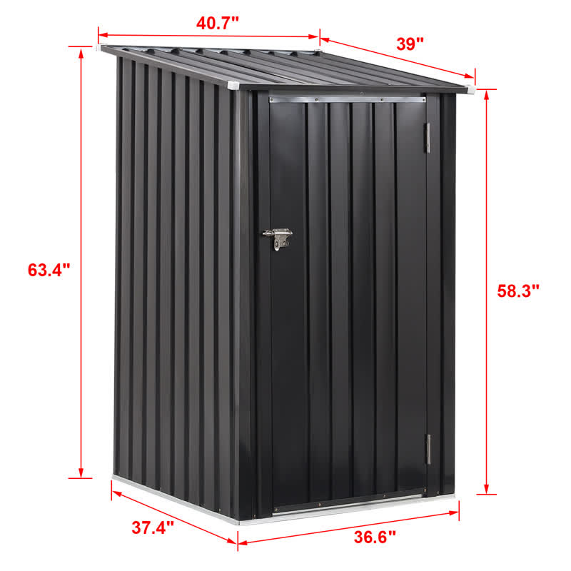 Garden Tool Shed Single Lockable Door