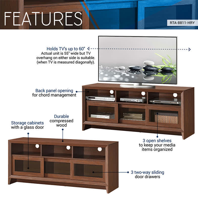 TV Stand Up to 60" Storage Table