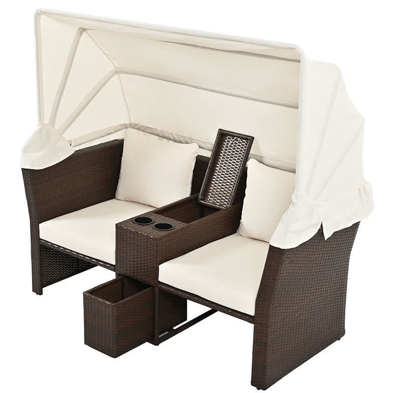 Outdoor Patio Daybed Loveseat Sofa Set