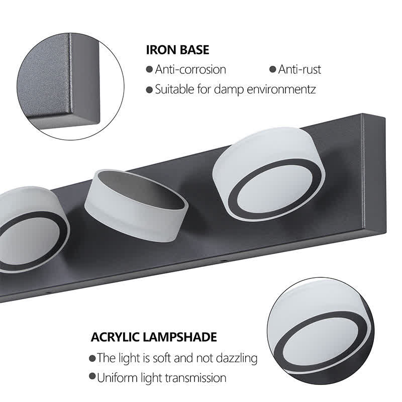 6-Lights Vanity Mirror Bath Wall Lighting