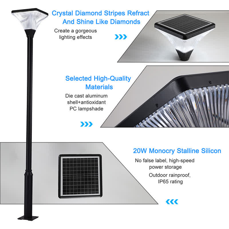 Solar Street Lamp Cap Garden Outdoor