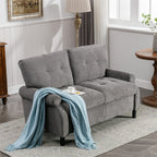 Loveseat Sofa Small Space Wooden Couch