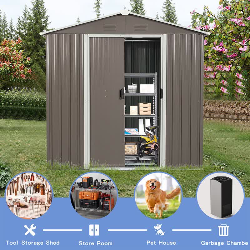 Waterpoof Outdoor Storage Shed 8 x 4ft