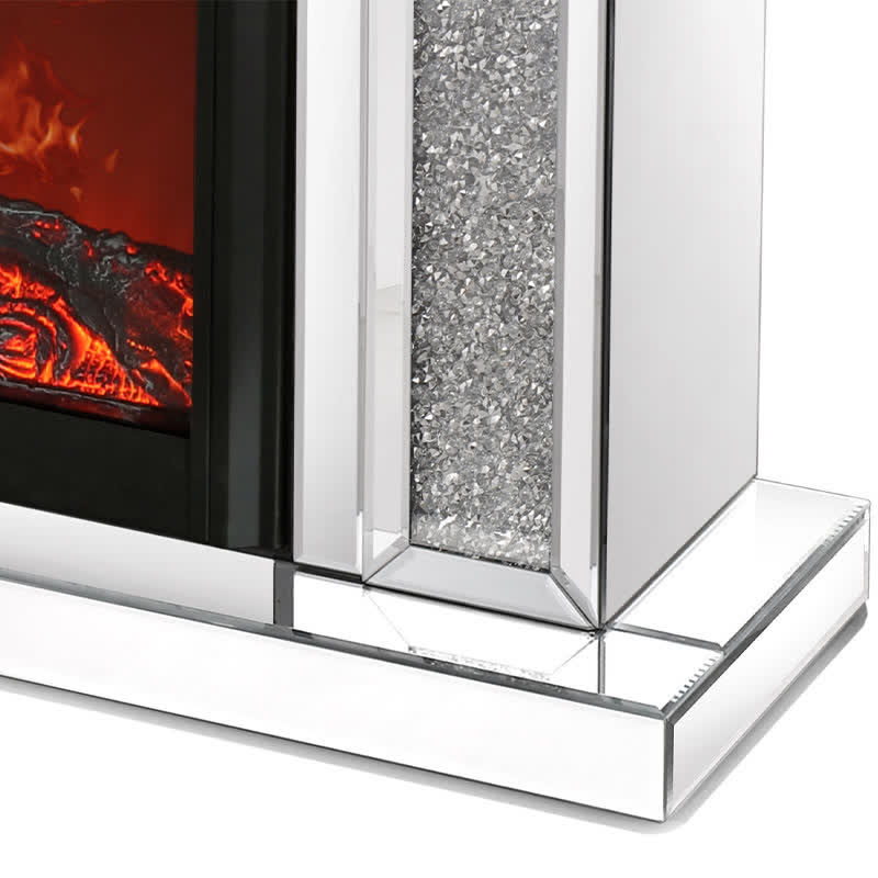 Mirror Mantelpiece Electric Fireplace Mantel Heater