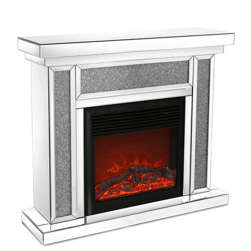 Mirror Mantelpiece Electric Fireplace Mantel Heater