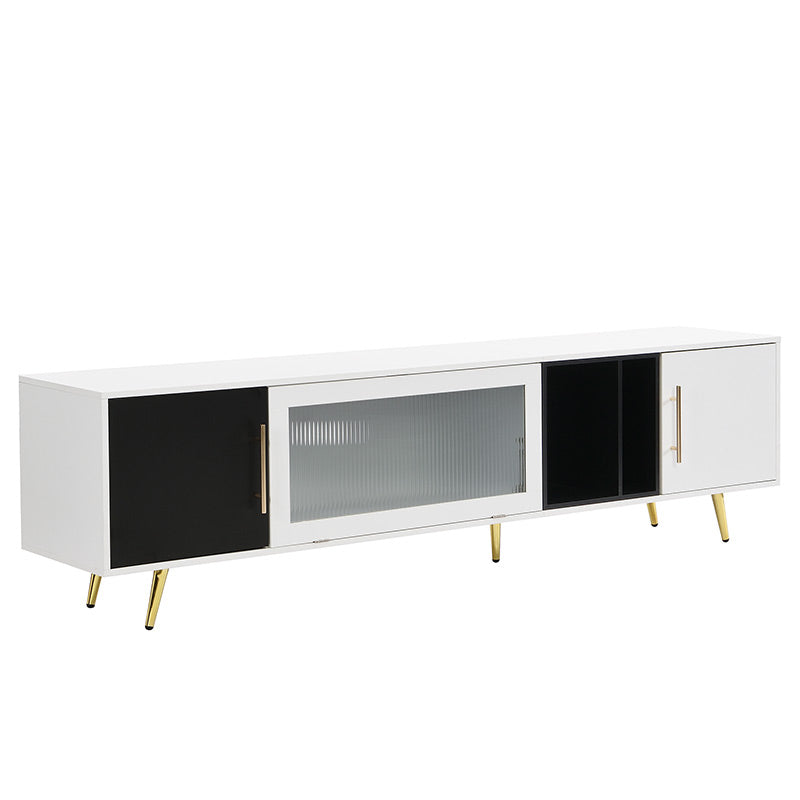 TV Stand Glass Door Cabinet Showcase