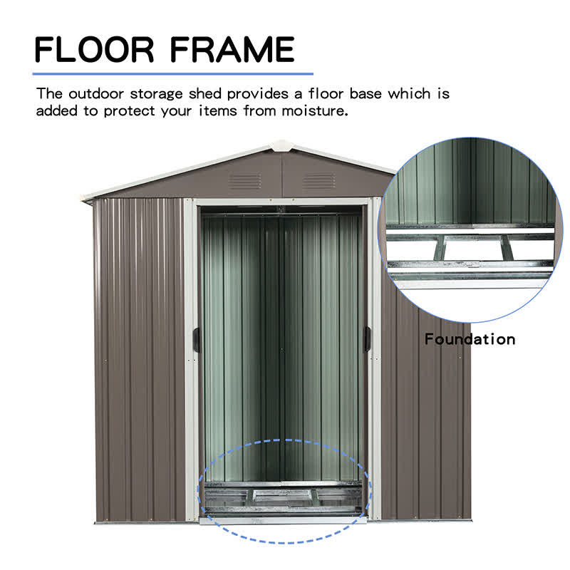 Waterpoof Outdoor Storage Shed 8 x 4ft