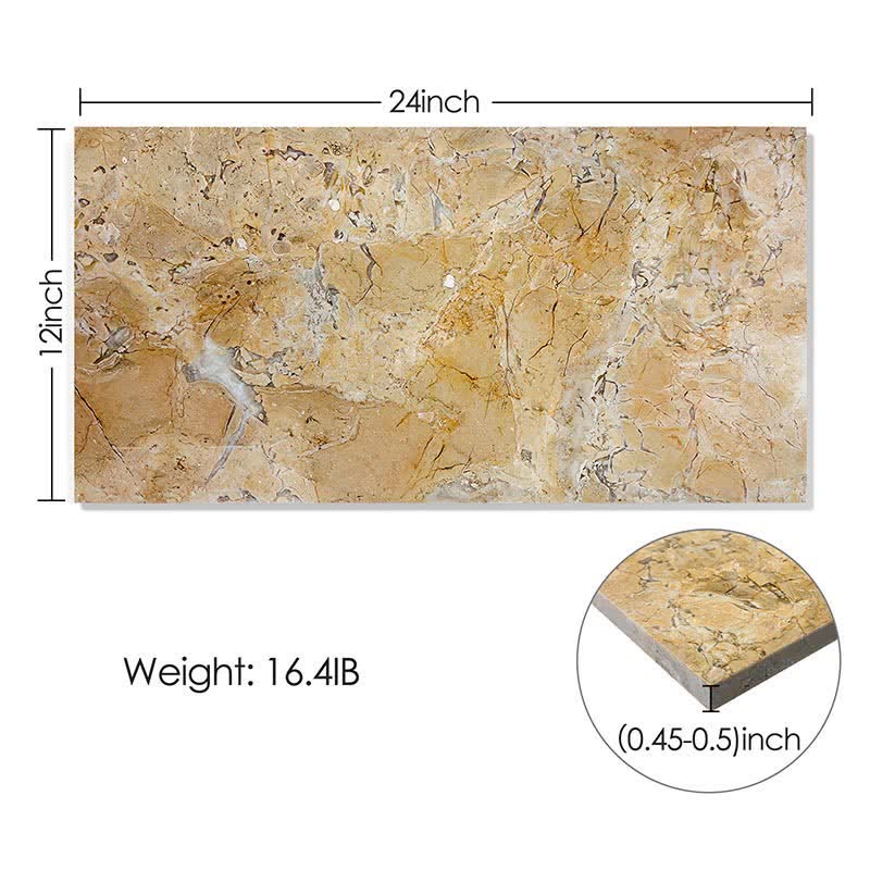 12x24 Polished Marble Tiles Yellow (8 sq. ft./case)