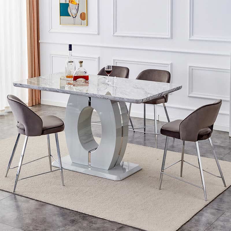 Luxury Dining Table Kitchen Furnitures Gray