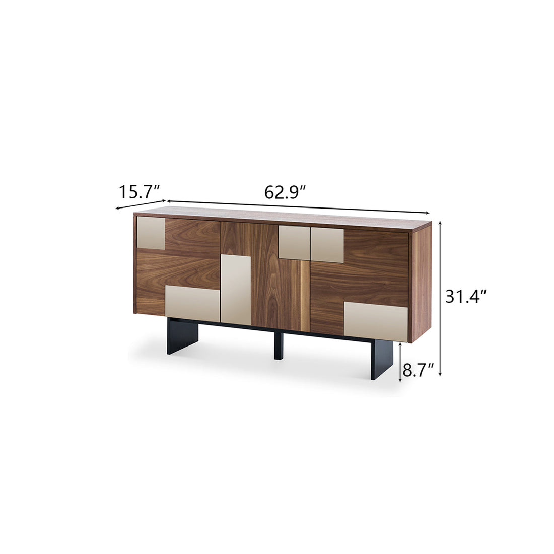 Modern Elegant Long Sideboard Buffet Cabinet