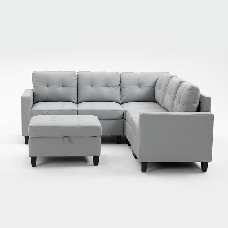 Modular Sectional Sofa Cushion Ottoman Set