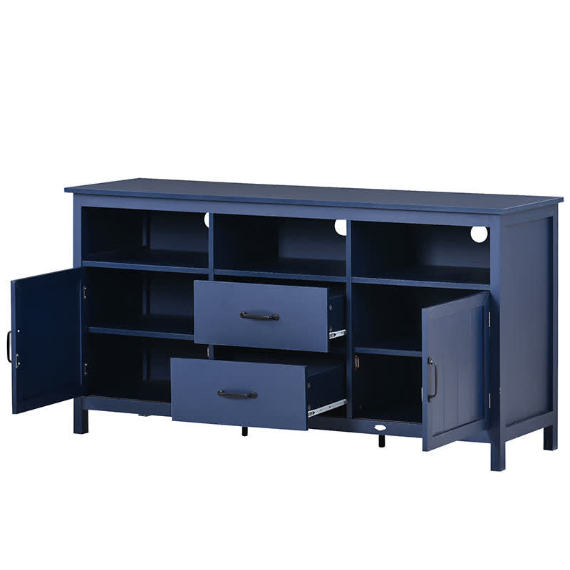 Drawers Cabinet TV Stand Navy Blue