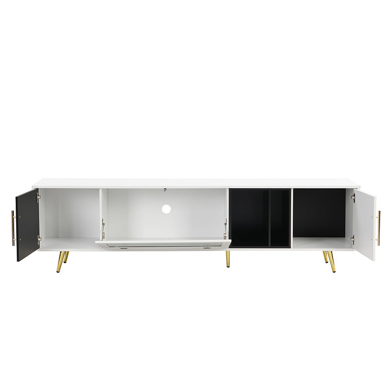 TV Stand Glass Door Cabinet Showcase