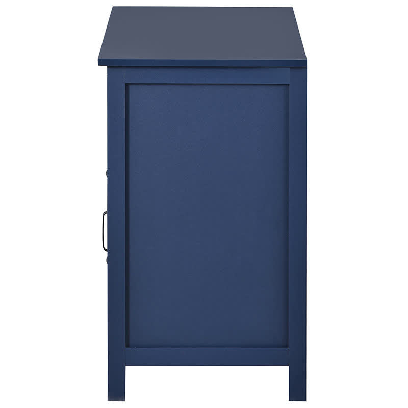 Drawers Cabinet TV Stand Navy Blue