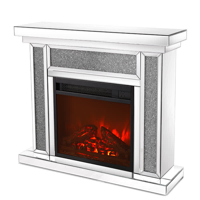 Mirror Mantelpiece Electric Fireplace Mantel Heater